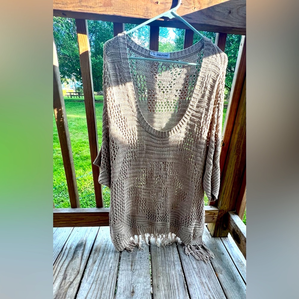Maurice Plus size Tan Sweater Size 3x